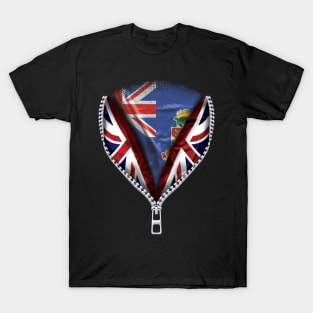 Caymanian Flag  Cayman Islands Flag British Flag Ripped Open - Gift for Caymanian From Cayman Islands T-Shirt